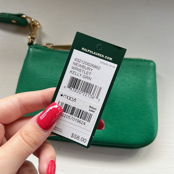 Ralph Lauren Kelly Green Wristlet - Picture 4 of 6